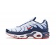 Nike Air Max Plus Tn Mens Shoes  QS White Blue and Red