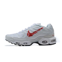 Nike Air Max Plus Tn Mens Shoes  White Red CU3454-100