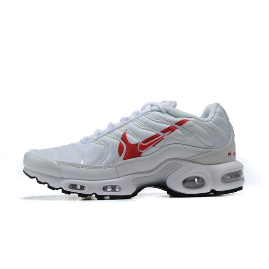 Nike Air Max Plus Tn Mens Shoes  White Red CU3454-100