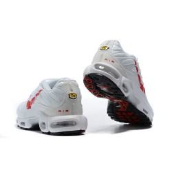 Nike Air Max Plus Tn Mens Shoes  White Red CU3454-100