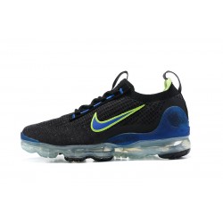 Nike Air VaporMax 2021 Flyknit Unisex Shoes Black Green and Blue