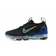 Nike Air VaporMax 2021 Flyknit Unisex Shoes Black Green and Blue