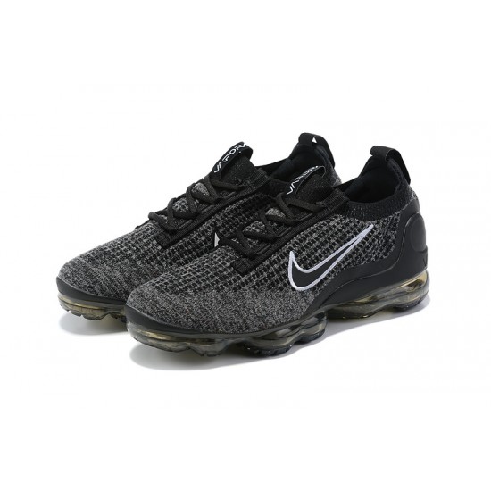 Nike Air VaporMax 2021 Flyknit Unisex Shoes Black Grey DC9394-001