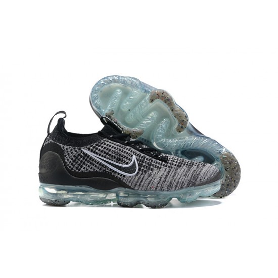 Nike Air VaporMax 2021 Flyknit Unisex Shoes Black Grey DH4088-003