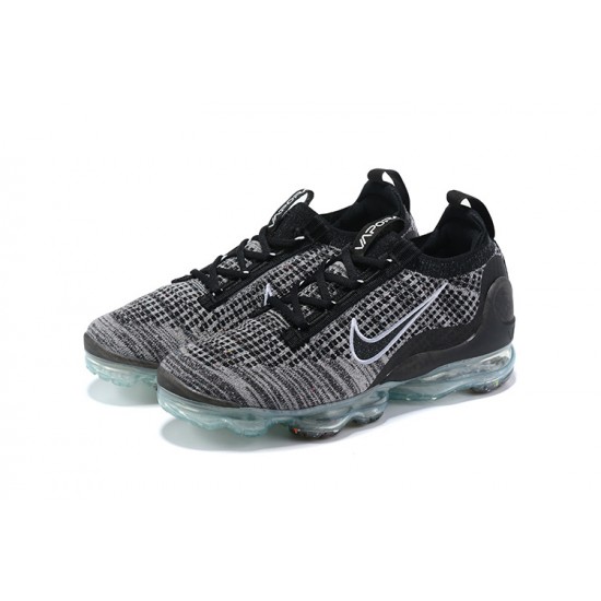 Nike Air VaporMax 2021 Flyknit Unisex Shoes Black Grey DH4088-003