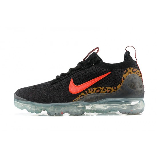 Nike Air VaporMax 2021 Flyknit Unisex Shoes Black Red