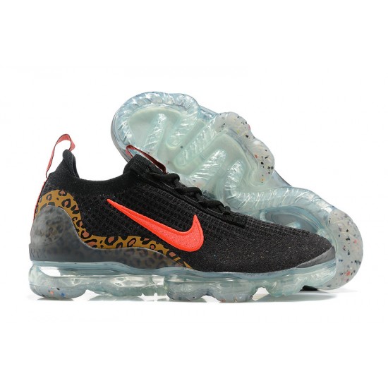 Nike Air VaporMax 2021 Flyknit Unisex Shoes Black Red