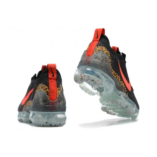 Nike Air VaporMax 2021 Flyknit Unisex Shoes Black Red