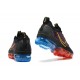 Nike Air VaporMax 2021 Flyknit Unisex Shoes Black Red and Blue