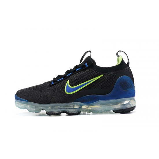 Nike Air VaporMax 2021 Flyknit Unisex Shoes Blue Black and Green