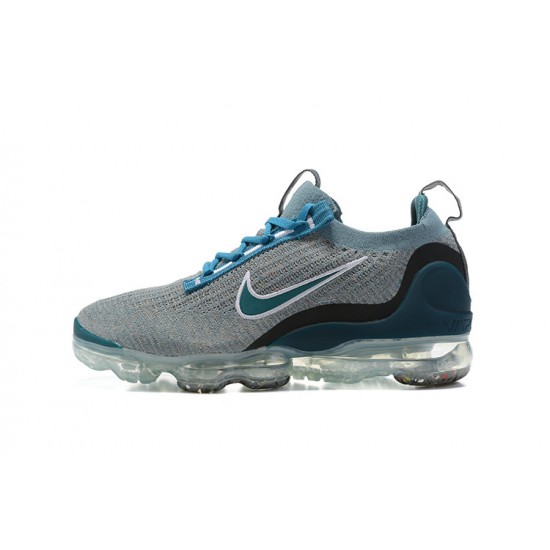 Nike Air VaporMax 2021 Flyknit Unisex Shoes Blue Grey DC9394-400