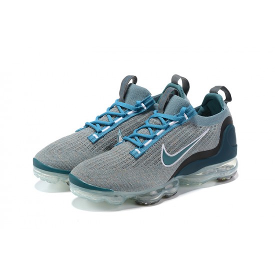 Nike Air VaporMax 2021 Flyknit Unisex Shoes Blue Grey DC9394-400