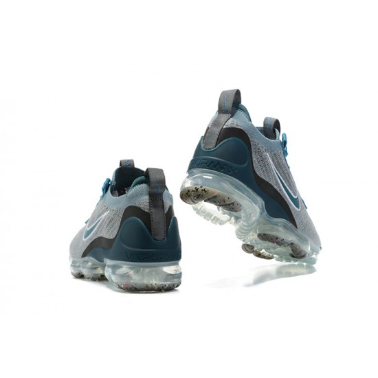 Nike Air VaporMax 2021 Flyknit Unisex Shoes Blue Grey DC9394-400