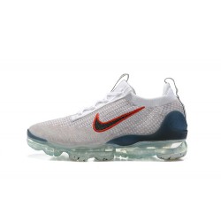 Nike Air VaporMax 2021 Flyknit Unisex Shoes Blue Red  DC9454-100