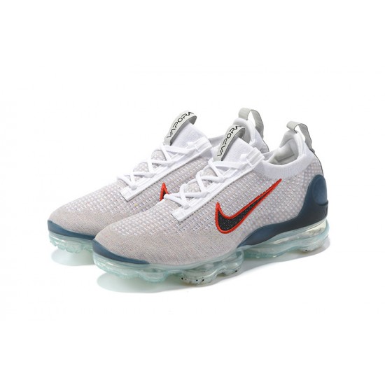 Nike Air VaporMax 2021 Flyknit Unisex Shoes Blue Red  DC9454-100