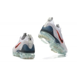 Nike Air VaporMax 2021 Flyknit Unisex Shoes Blue Red  DC9454-100