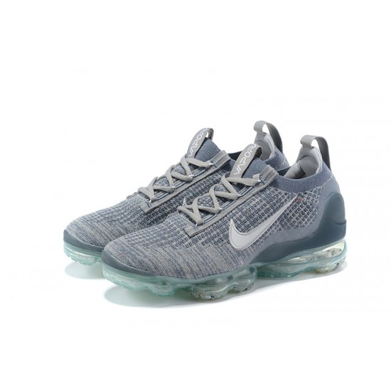 Nike Air VaporMax 2021 Flyknit Unisex Shoes Grey Blue DH4084-400