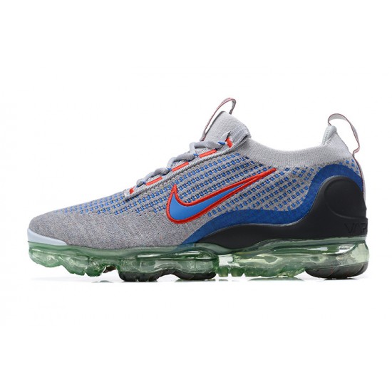 Nike Air VaporMax 2021 Flyknit Unisex Shoes Grey Blue DX3368-700