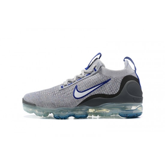 Nike Air VaporMax 2021 Flyknit Unisex Shoes Grey Blue