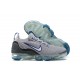 Nike Air VaporMax 2021 Flyknit Unisex Shoes Grey Blue