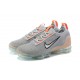 Nike Air VaporMax 2021 Flyknit Unisex Shoes Grey Orange DH4084-002