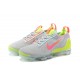 Nike Air VaporMax 2021 Flyknit Unisex Shoes Grey Pink DH4088-002