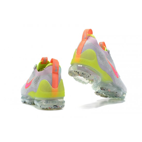 Nike Air VaporMax 2021 Flyknit Unisex Shoes Grey Pink DH4088-002