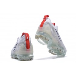 Nike Air VaporMax 2021 Flyknit Unisex Shoes Grey Red DB1550-003