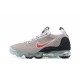 Nike Air VaporMax 2021 Flyknit Unisex Shoes Grey Red DH4085-003