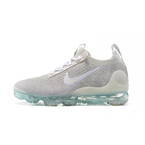 Nike Air VaporMax 2021 Flyknit Unisex Shoes Grey White DH4088-001