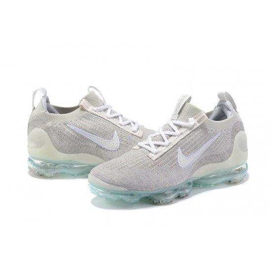 Nike Air VaporMax 2021 Flyknit Unisex Shoes Grey White DH4088-001