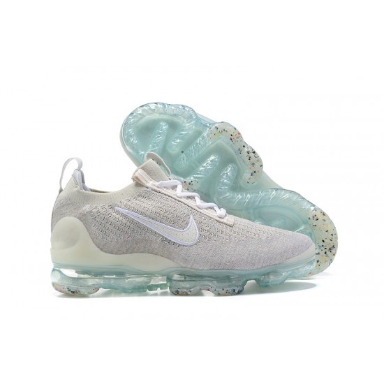 Nike Air VaporMax 2021 Flyknit Unisex Shoes Grey White DH4088-001