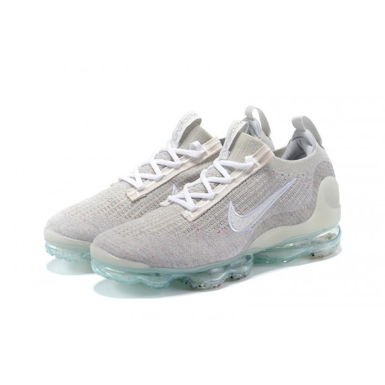 Nike Air VaporMax 2021 Flyknit Unisex Shoes Grey White DH4088-001