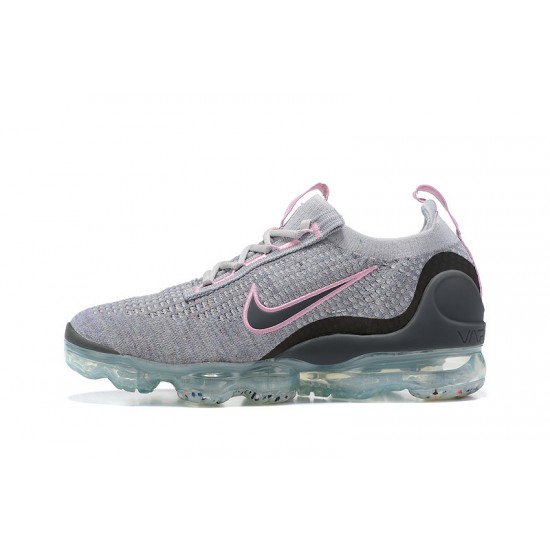 Nike Air VaporMax 2021 Flyknit Unisex Shoes Pink Grey DB1550-004