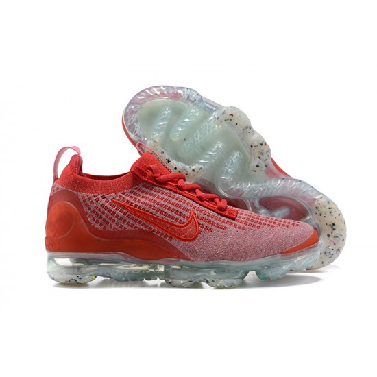 Nike Air VaporMax 2021 Flyknit Unisex Shoes Red DC4112-800