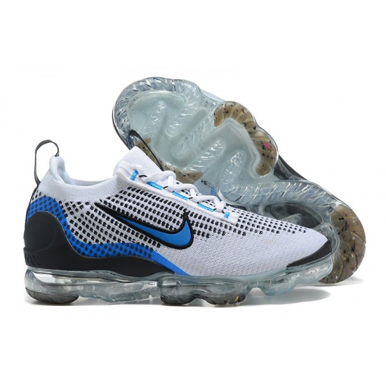 Nike Air VaporMax 2021 Flyknit Unisex Shoes White Blue DM0025-001