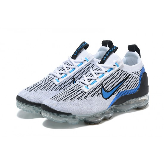 Nike Air VaporMax 2021 Flyknit Unisex Shoes White Blue DM0025-001