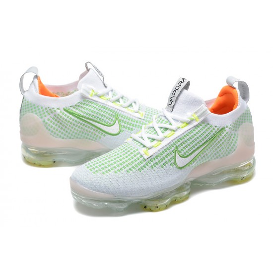 Nike Air VaporMax 2021 Flyknit Unisex Shoes White Green FD0871-100