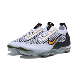 Nike Air VaporMax 2021 Flyknit Unisex Shoes White Yellow and Black