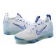 Nike Air VaporMax 2021 Flyknit Unisex Shoes White and Blue