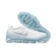 Nike Air VaporMax 2023 Flyknit Pure Unisex Shoes Platinum White Blue DV1678-002