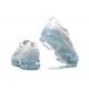 Nike Air VaporMax 2023 Flyknit Pure Unisex Shoes Platinum White Blue DV1678-002