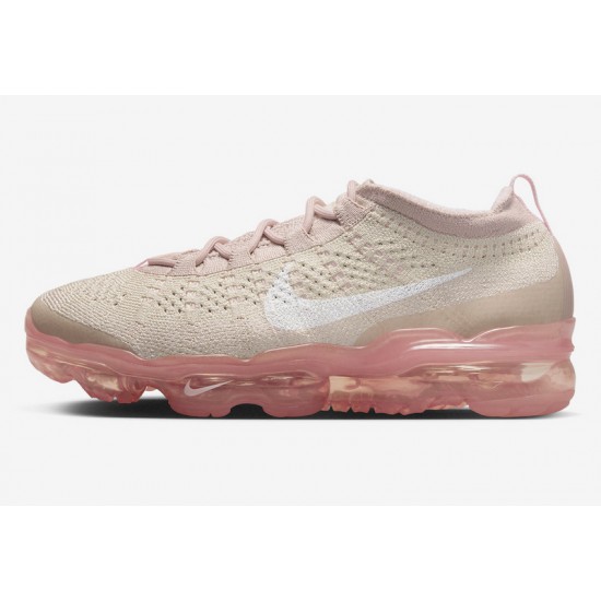 Nike Air VaporMax 2023 Flyknit Womens Shoes  Oatmeal Pink DV6840-101