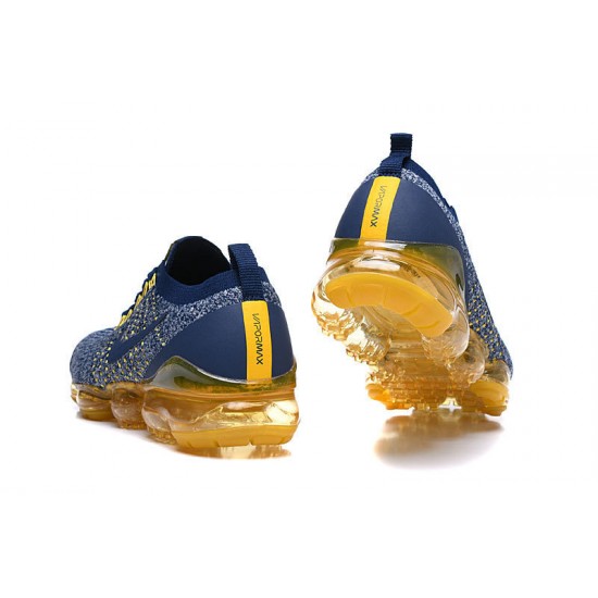 Nike Air VaporMax Flyknit 3 Blue Yellow  Unisex sneakers AJ6900-444