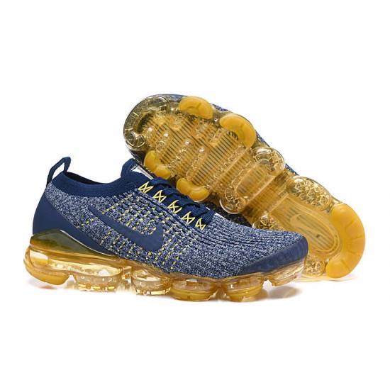 Nike Air VaporMax Flyknit 3 Blue Yellow  Unisex sneakers AJ6900-444