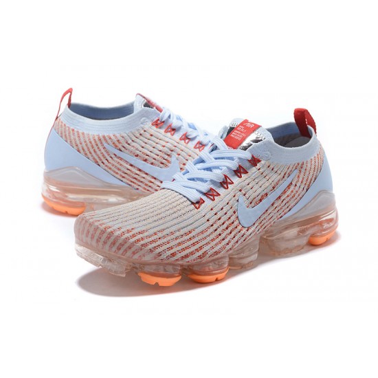 Nike Air VaporMax Flyknit 3 White Orange Unisex sneakers AJ6910-400