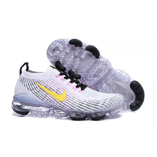 Nike Air VaporMax Flyknit 3 White Yellow Unisex sneakers AJ6900-103