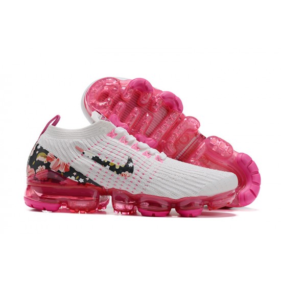 Nike Air VaporMax Flyknit 3 White Pink Womens sneakers AJ6910-601