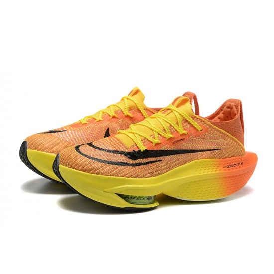 Nike Air Zoom Alphafly Next 2 Mens Running Shoes Orange and Yellow