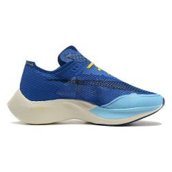 Nike ZoomX VaporFly NEXT Mens Running Shoes Blue Yellow  